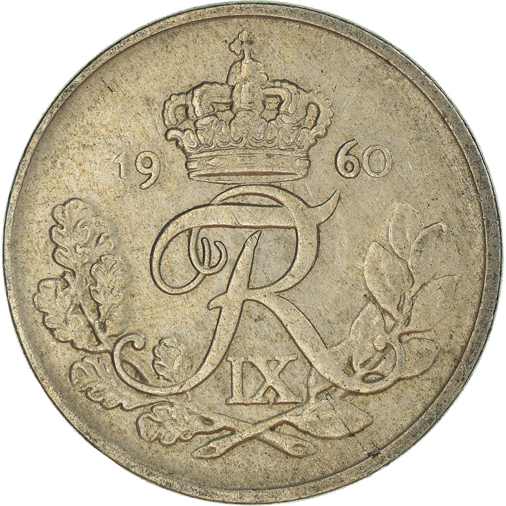 Moeda, Dinamarca, 25 Öre, 1960