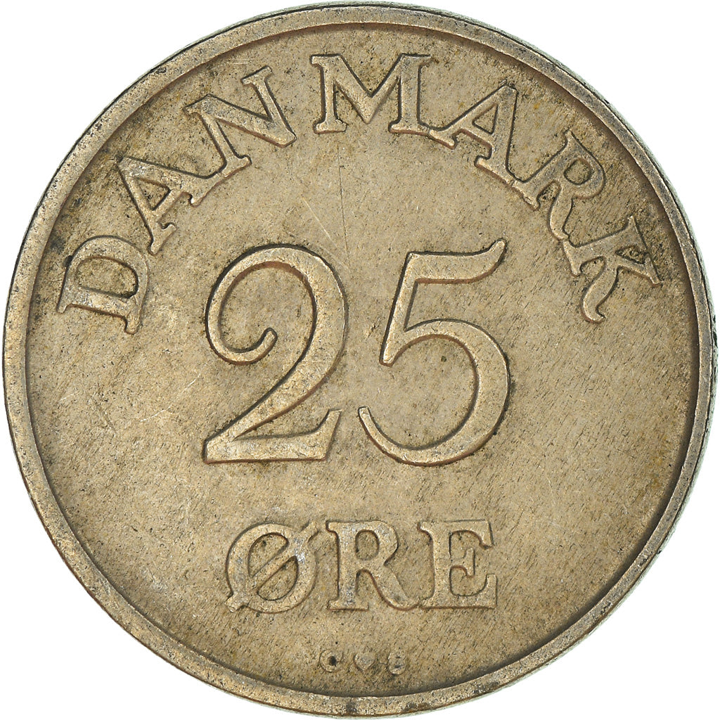 Moeda, Dinamarca, 25 Öre, 1960