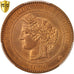 Coin, France, Cérès, 10 Centimes, 1896, Paris, PCGS, MS64RB, MS(64), Bronze