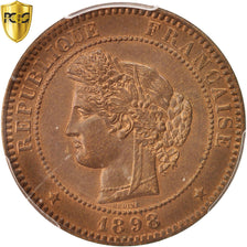 Coin, France, Cérès, 10 Centimes, 1898, Paris, PCGS, MS64RB, MS(64), Bronze
