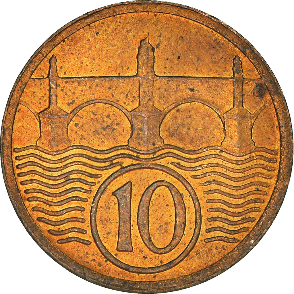 Moneta, Cecoslovacchia, 10 Haleru, 1925
