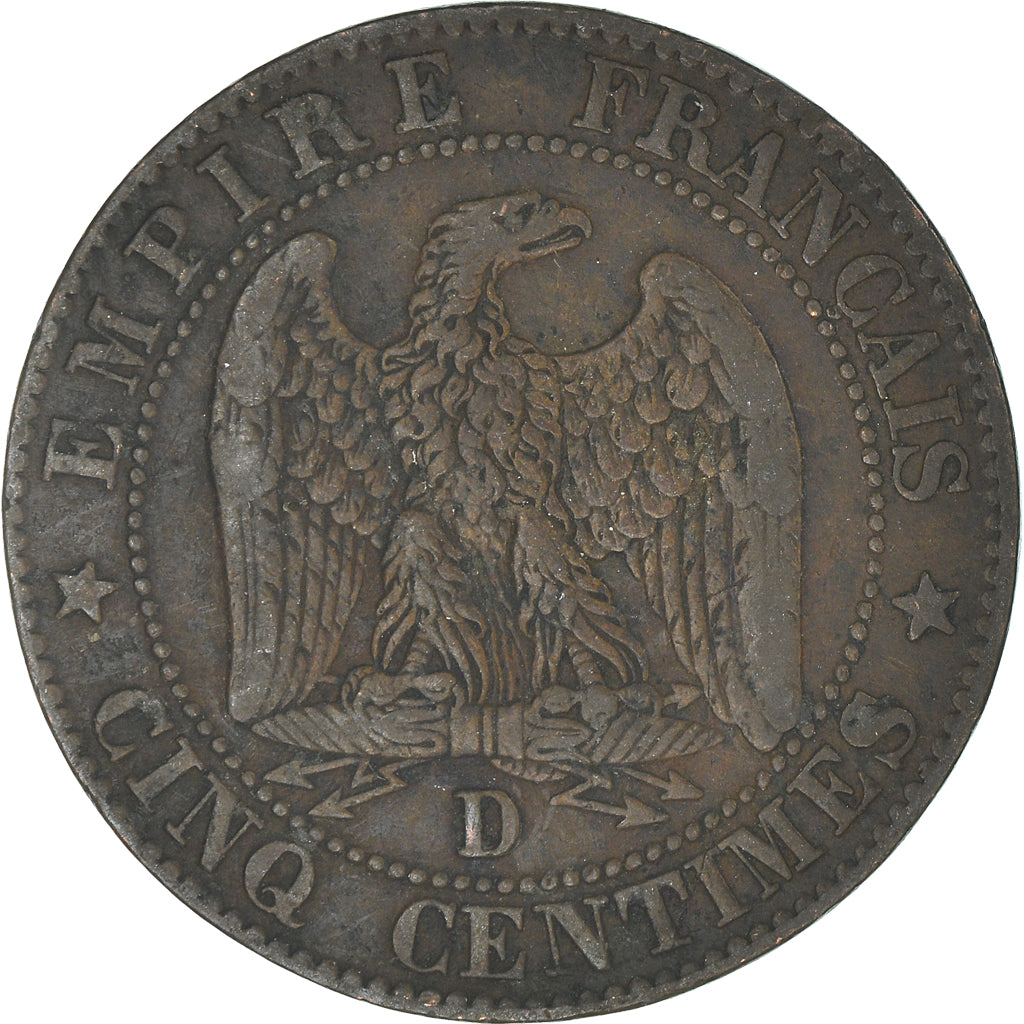 Moneta, Francja, 5 Centimes, 1855