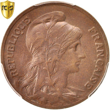 Moneta, Francia, Dupuis, 10 Centimes, 1906, Paris, PCGS, MS62BN, SPL, Bronzo