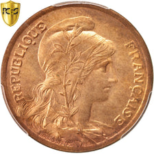 Coin, France, Dupuis, 10 Centimes, 1916, Paris, PCGS, MS64RD, MS(64), Bronze