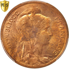 Coin, France, Dupuis, 10 Centimes, 1917, Paris, PCGS, MS64RB, MS(64), Bronze