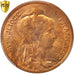 Coin, France, Dupuis, 10 Centimes, 1917, Paris, PCGS, MS64RB, MS(64), Bronze