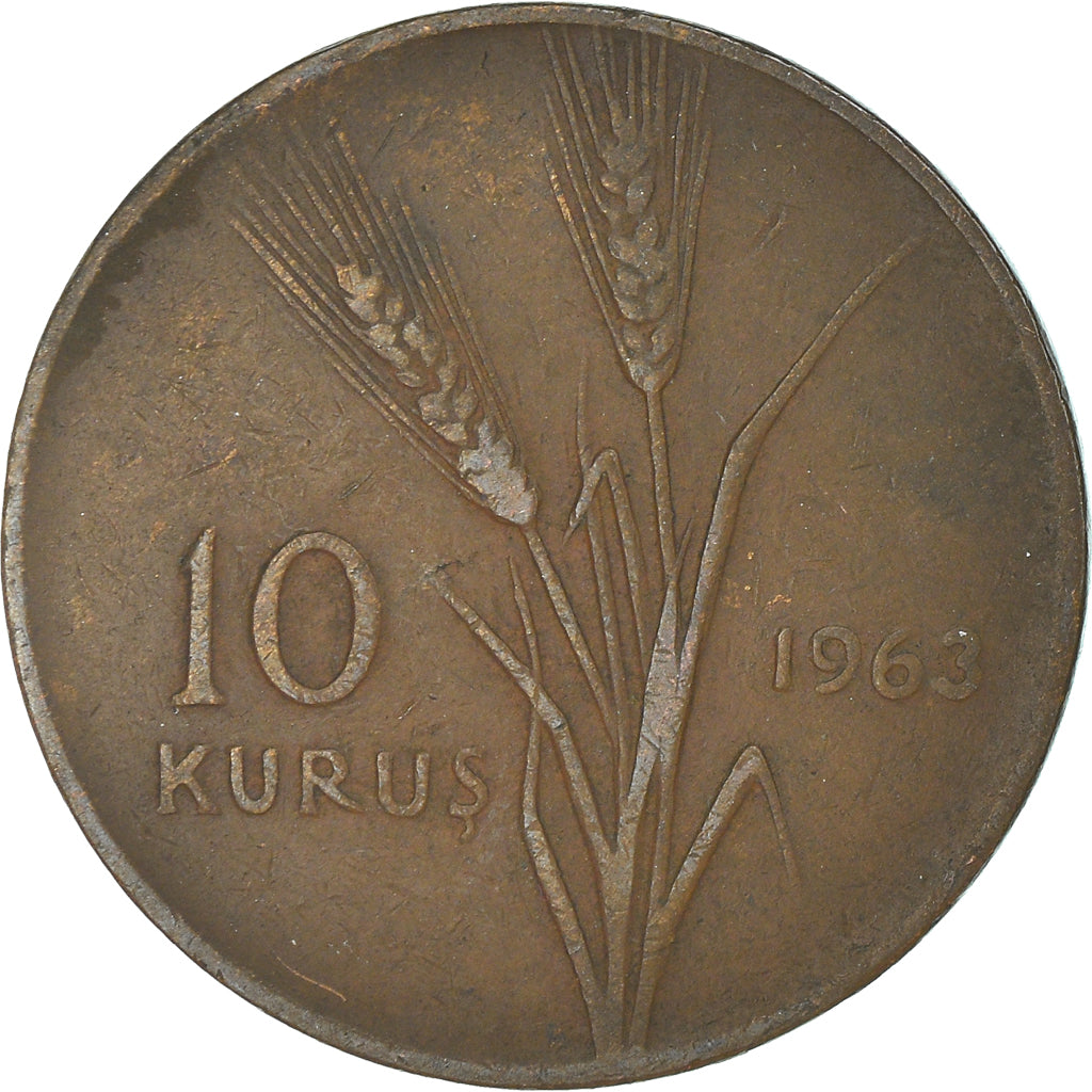 Coin, Turkey, 10 Kurus, 1963