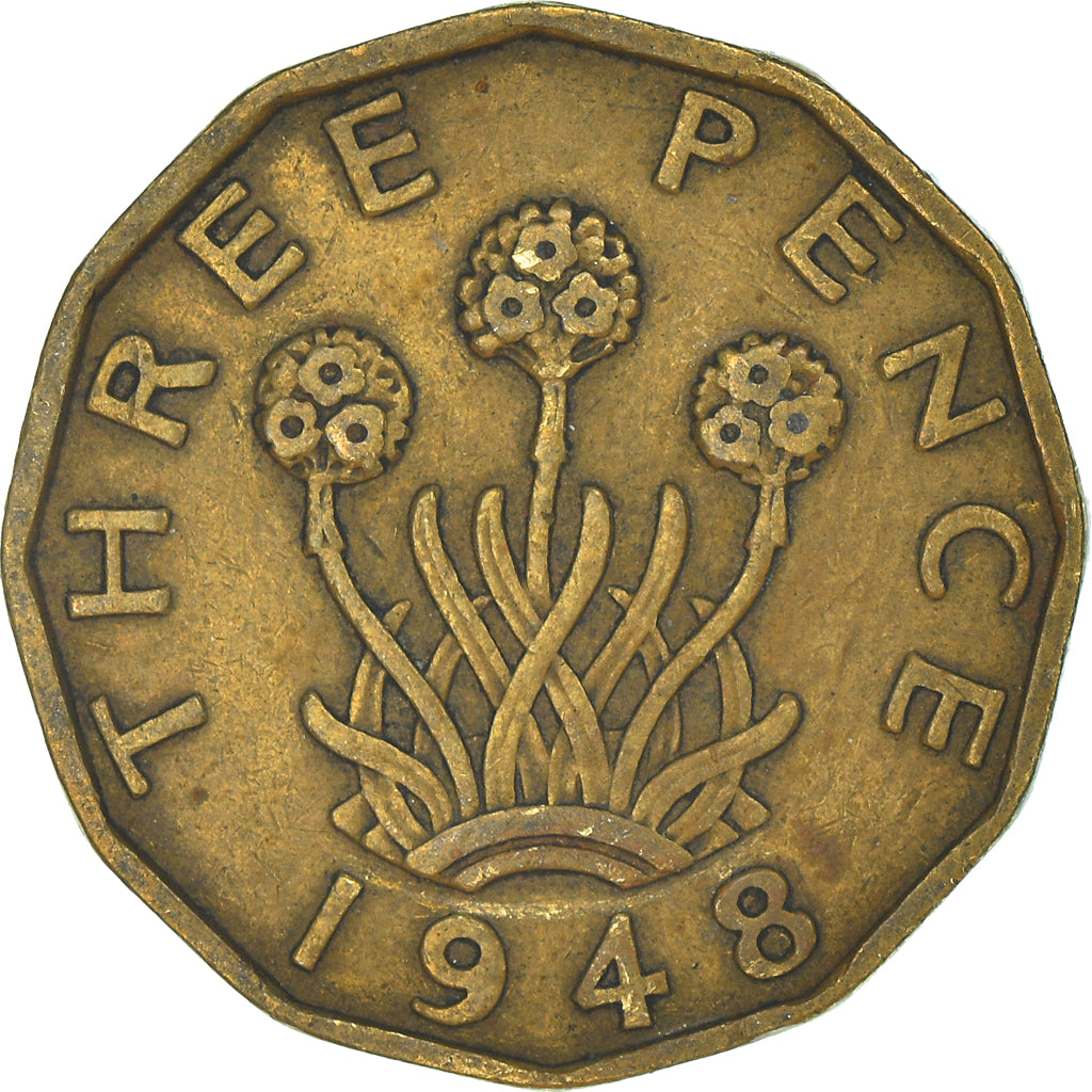Monnaie, Grande-Bretagne, 3 Pence, 1948