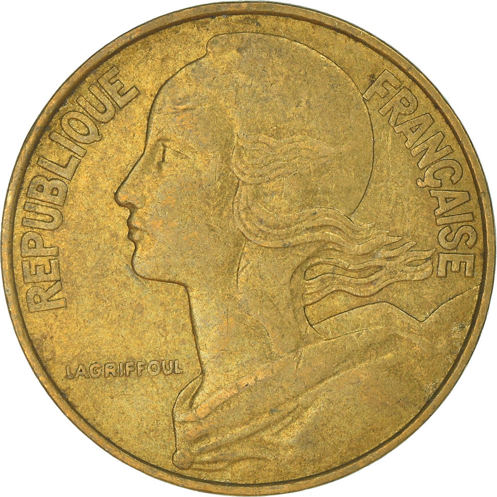 Moeda, França, 20 Centimes, 1977