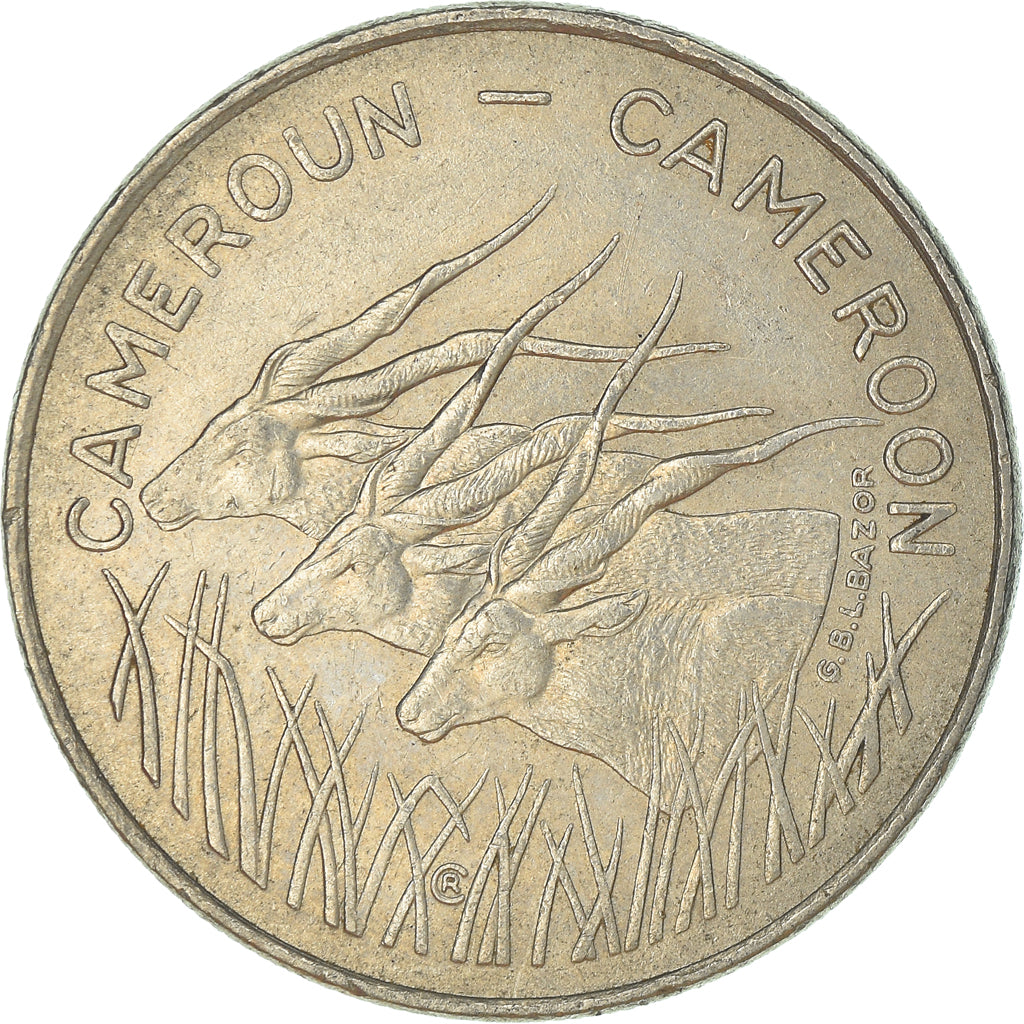 Monnaie, Cameroun, 100 Francs, 1975