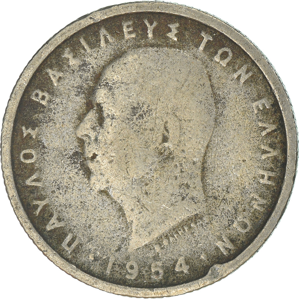 Münze, Griechenland, 50 Lepta, 1954