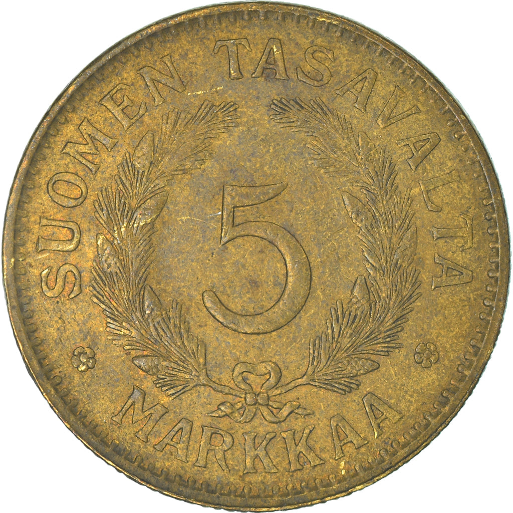 Monnaie, Finlande, 5 Markkaa, 1948