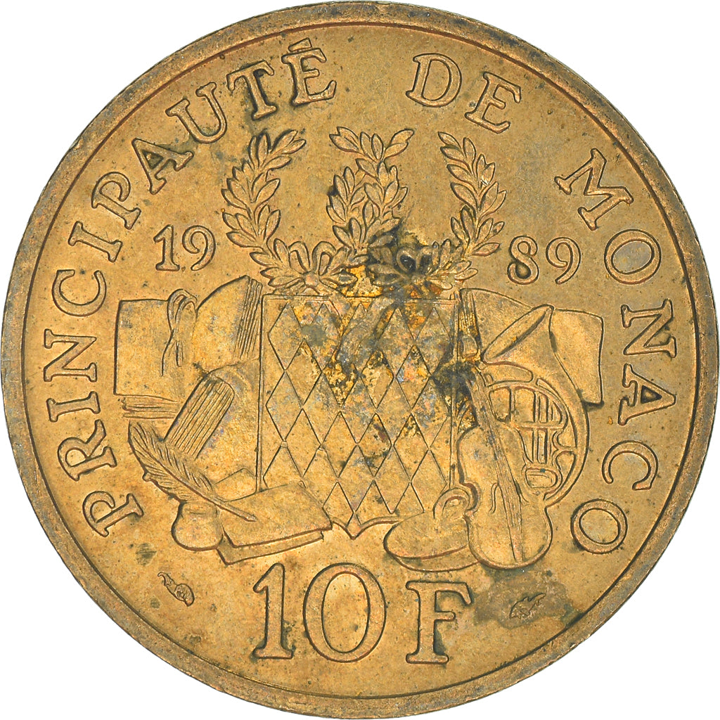 Moneta, Monaco, 10 Francs, 1989