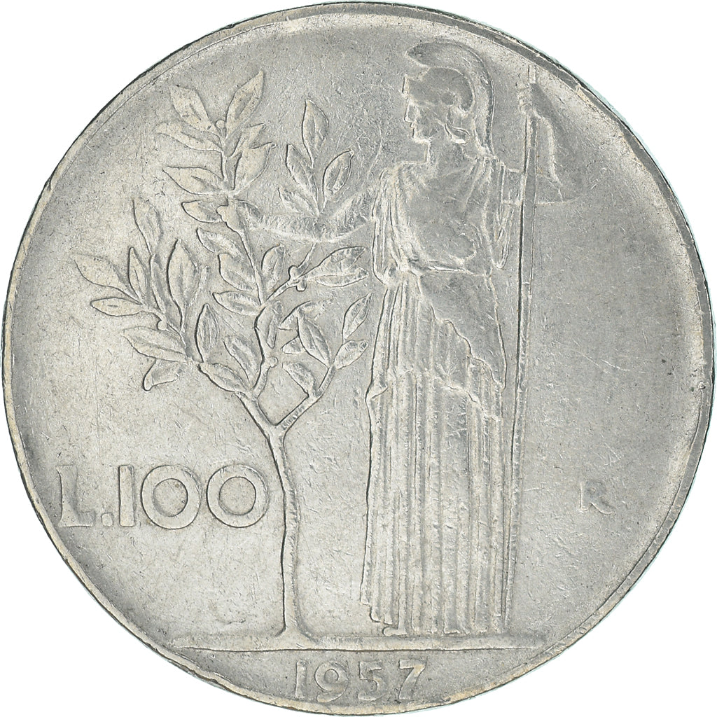 Münze, Italien, 100 Lire, 1957