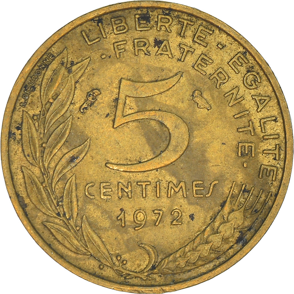 Moneta, Francia, 5 Centimes, 1972