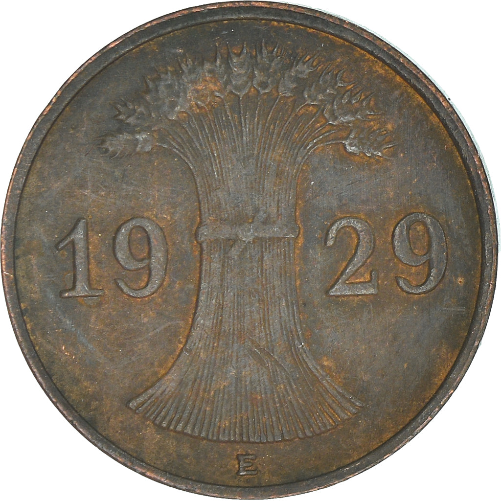 Munten, Duitsland, Weimarrepubliek, Reichspfennig, 1929