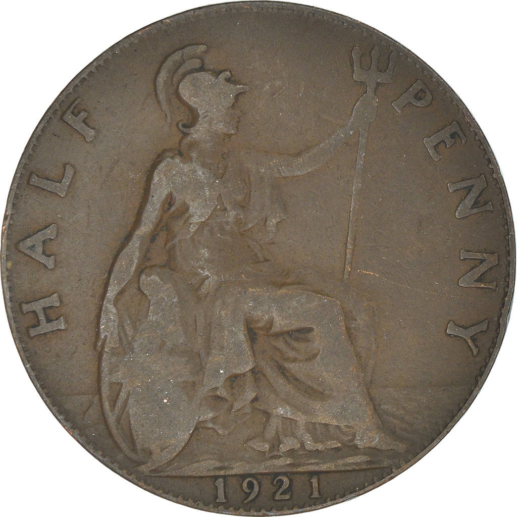 Monnaie, Grande-Bretagne, 1/2 Penny, 1921