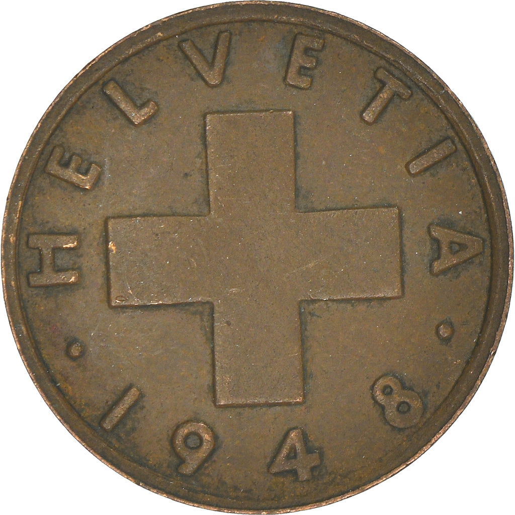 Monnaie, Suisse, Rappen, 1948