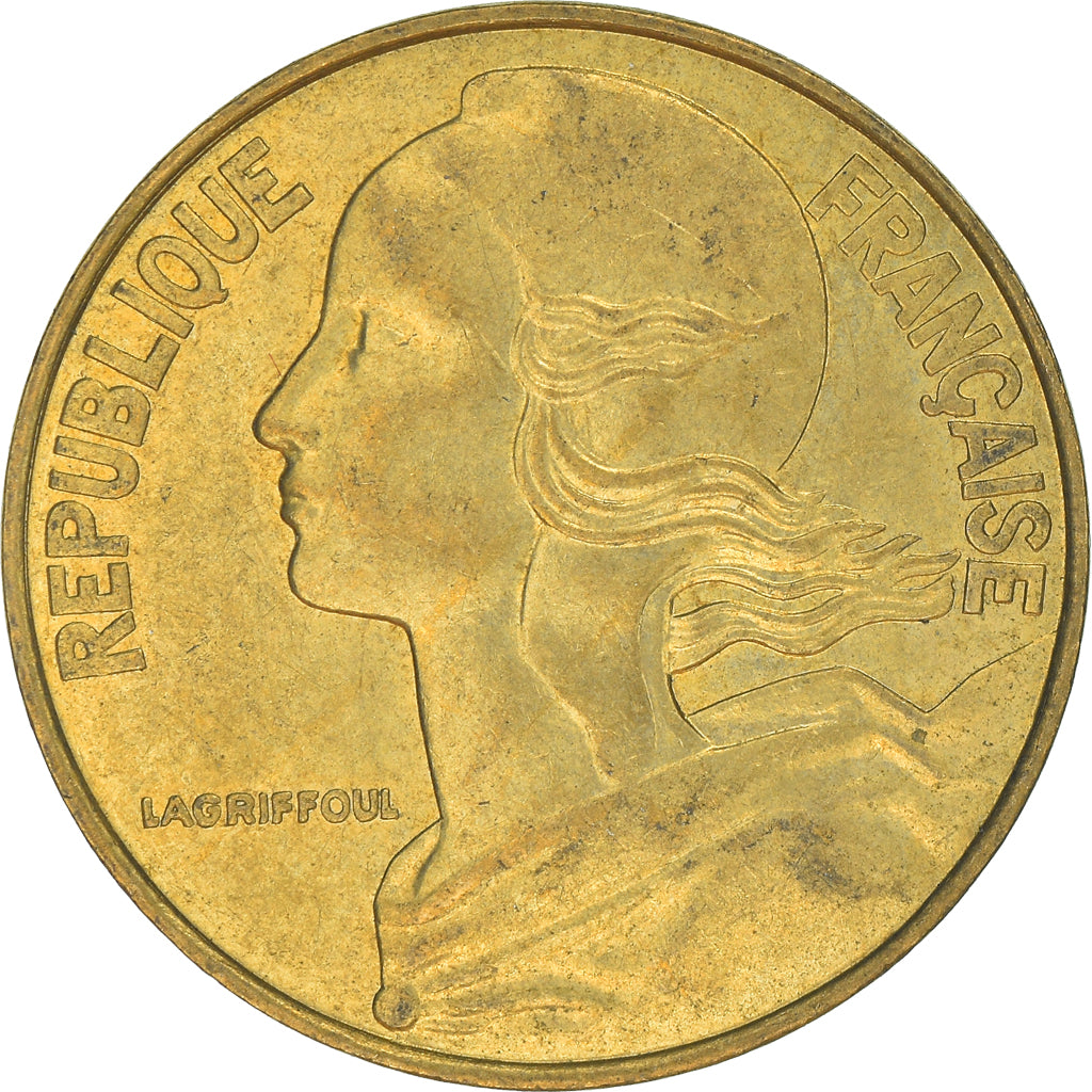 Coin, France, 20 Centimes, 1989