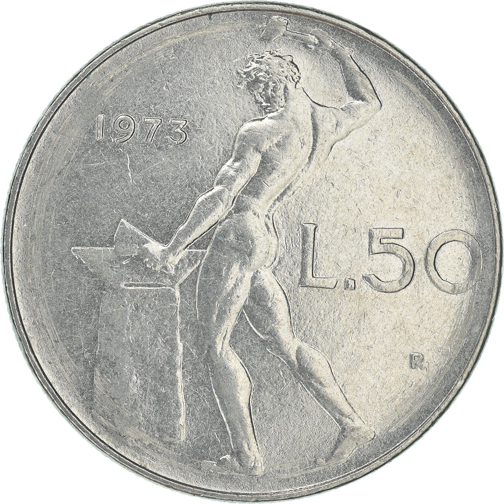 Coin, Italy, 50 Lire, 1973
