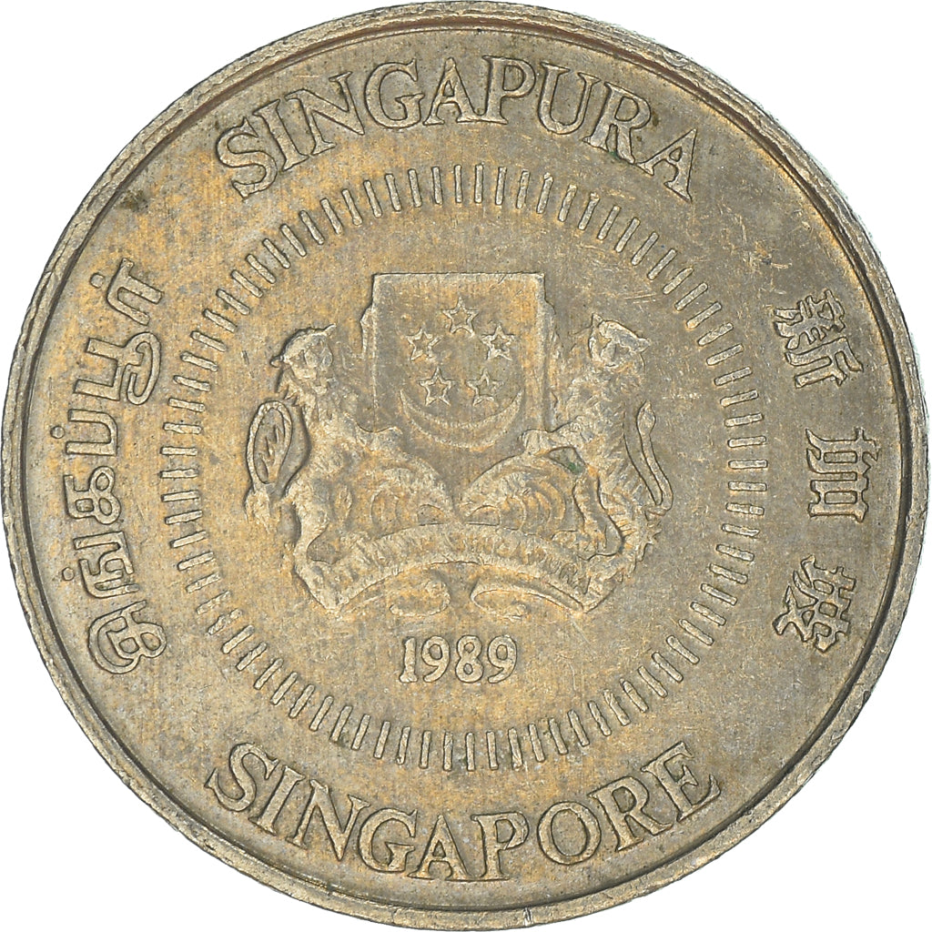 Moneta, Singapur, 10 Cents, 1989
