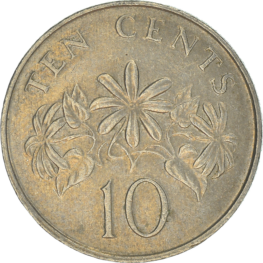 Moneta, Singapur, 10 Cents, 1989