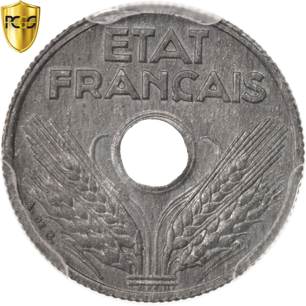 Coin, France, État français, 10 Centimes, 1944, Paris, PCGS, MS64, MS(64)
