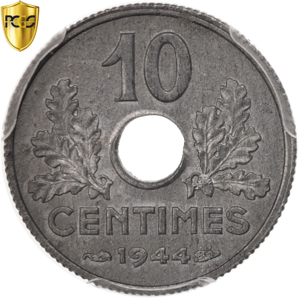 Coin, France, État français, 10 Centimes, 1944, Paris, PCGS, MS64, MS(64)