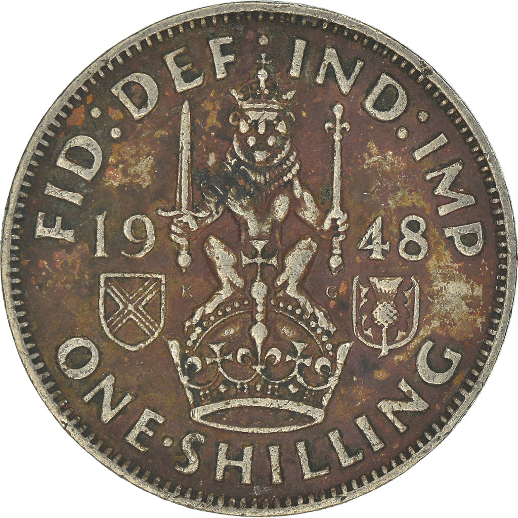 Munten, Groot Bretagne, Shilling, 1948