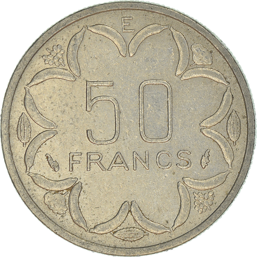 Moneta, Stati dell’Africa centrale, 50 Francs, 1979