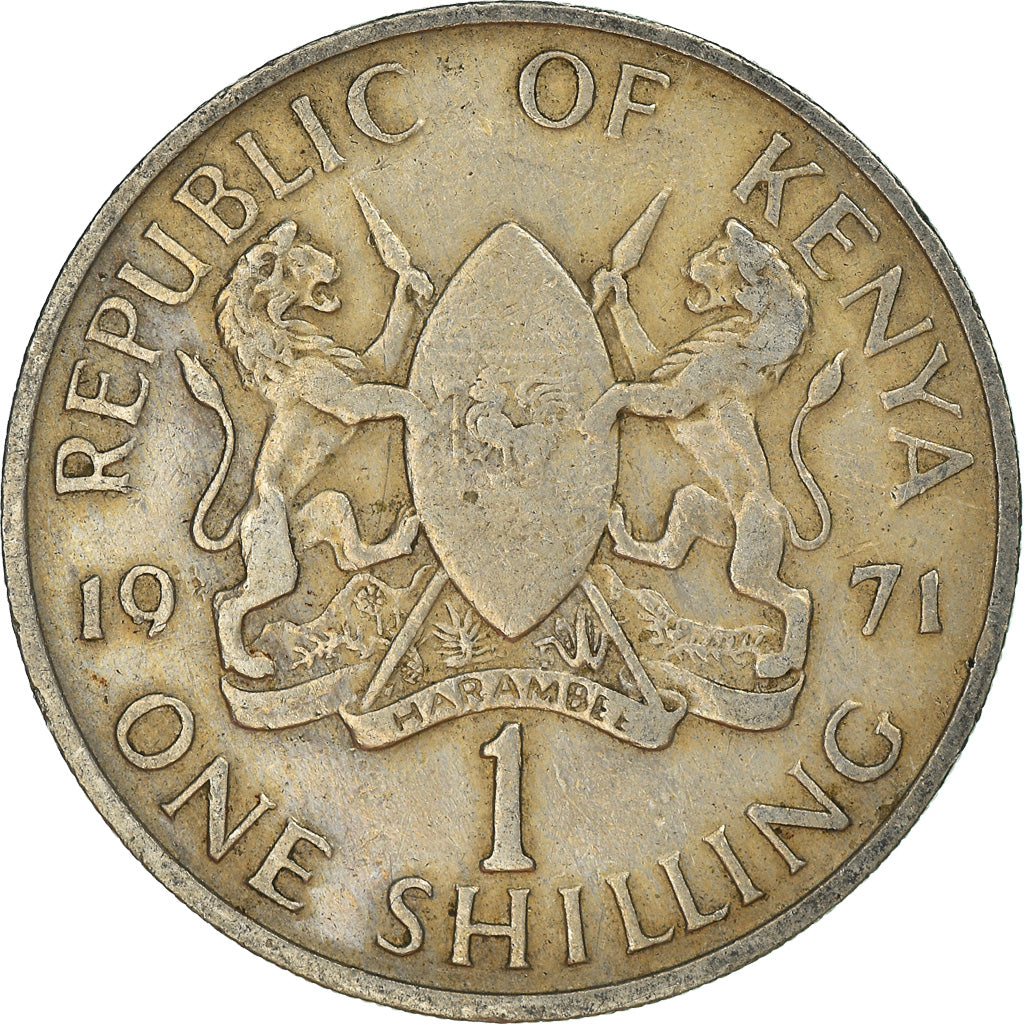Moneta, Kenya, Shilling, 1971