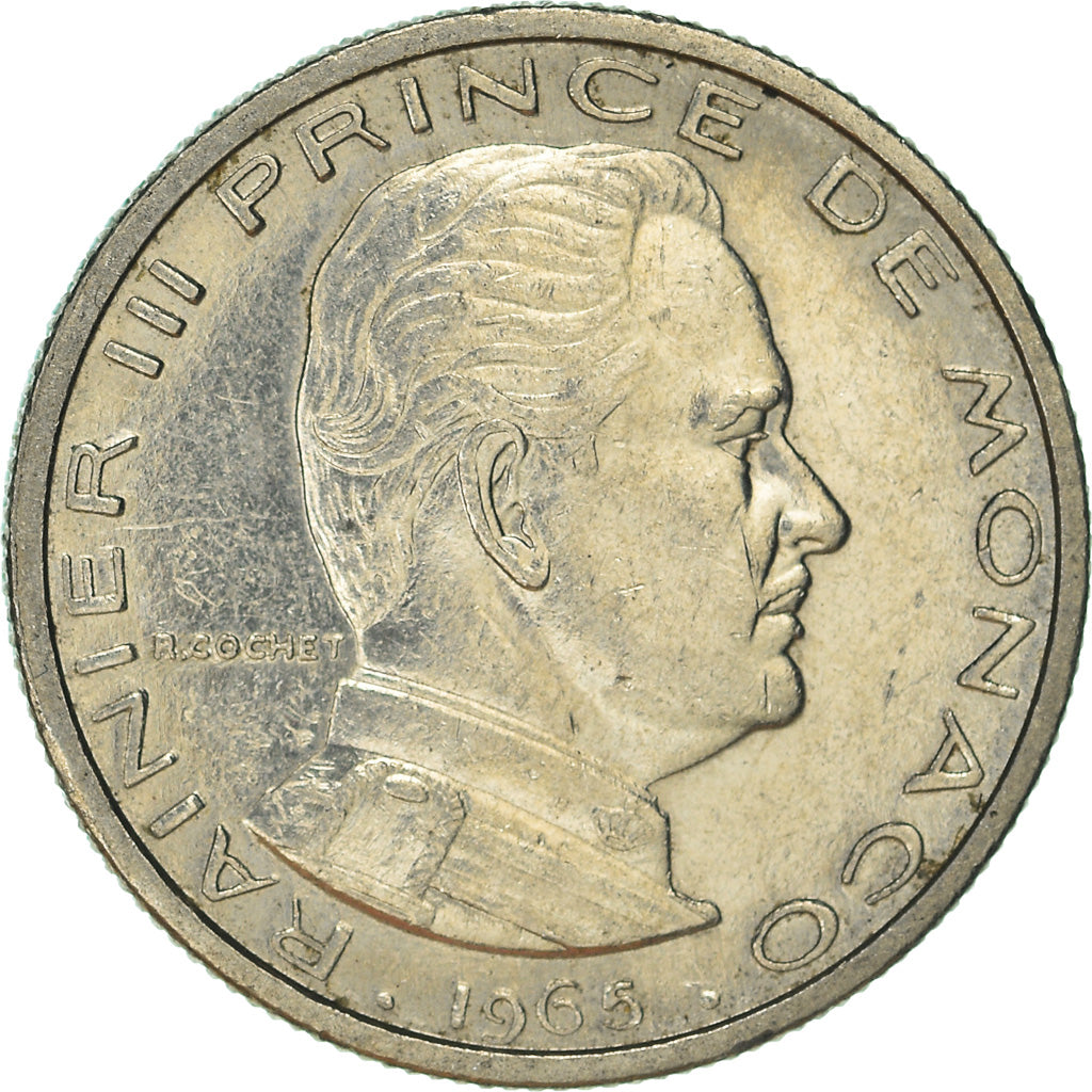 Moneta, Monaco, 1/2 Franc, 1965