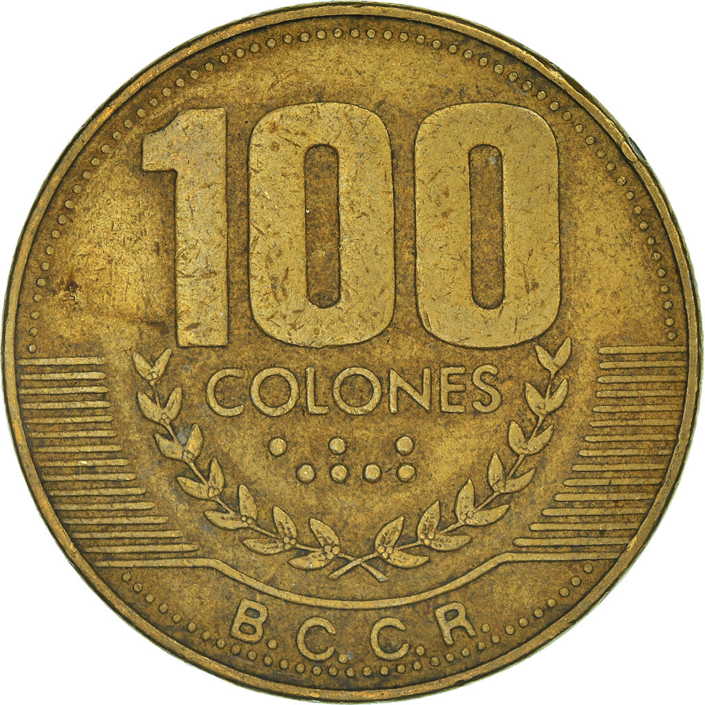 Moeda, Costa Rica, 100 Colones, 1999