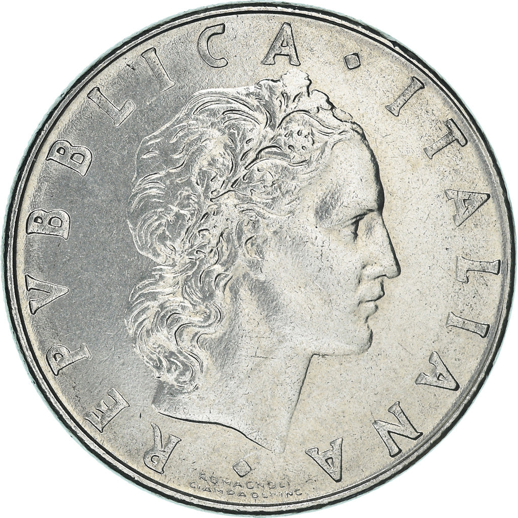 Moeda, Itália, 50 Lire, 1977