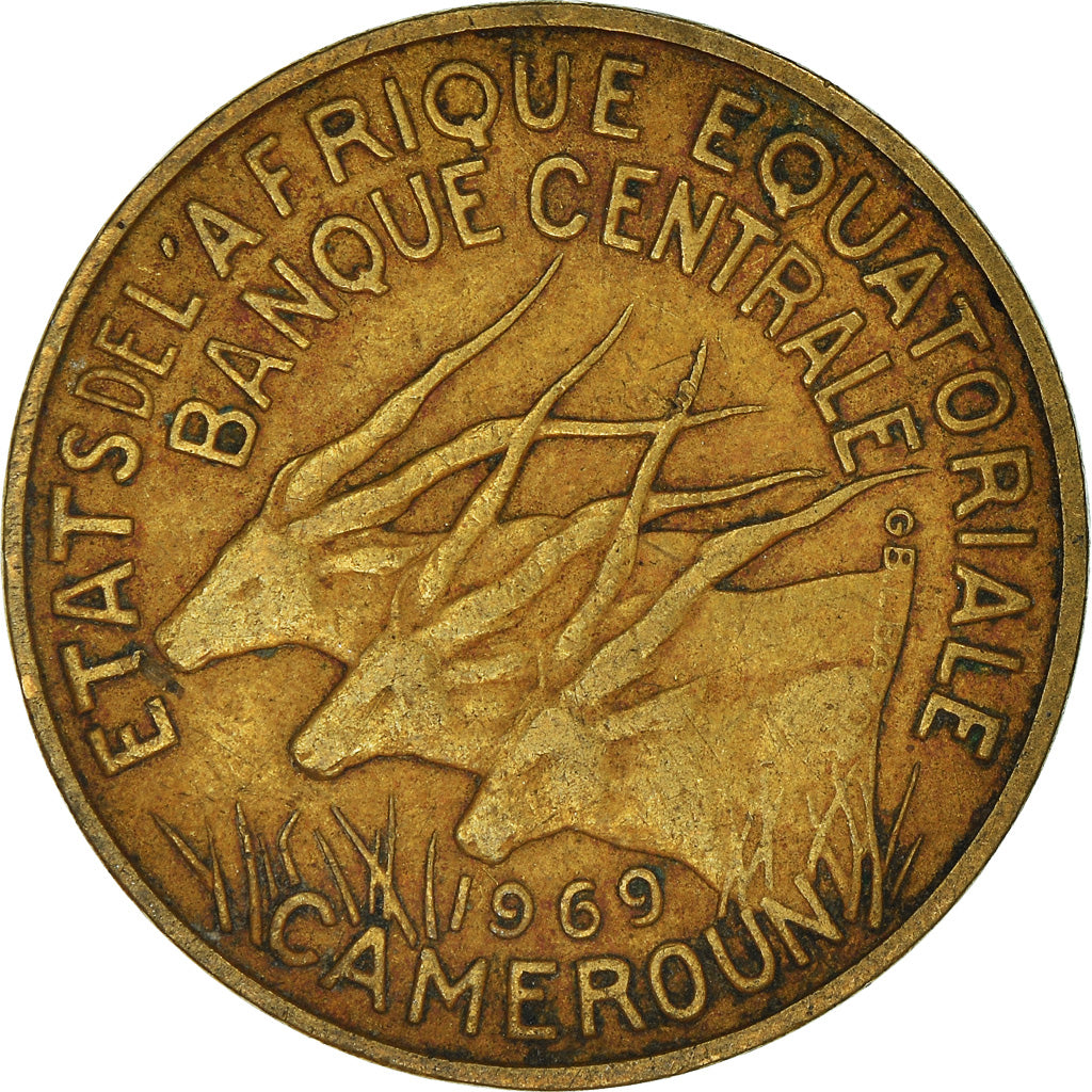 Münze, Äquatorial Afrikanische Staaten, 10 Francs, 1969