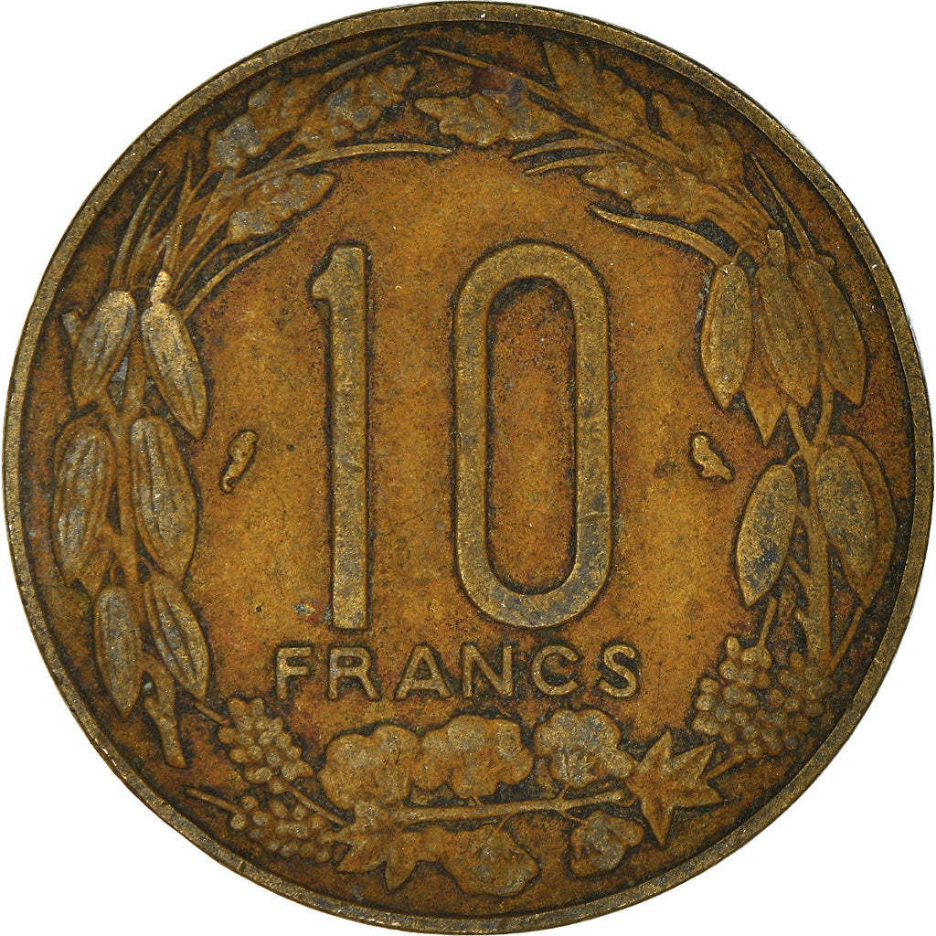Münze, Äquatorial Afrikanische Staaten, 10 Francs, 1969