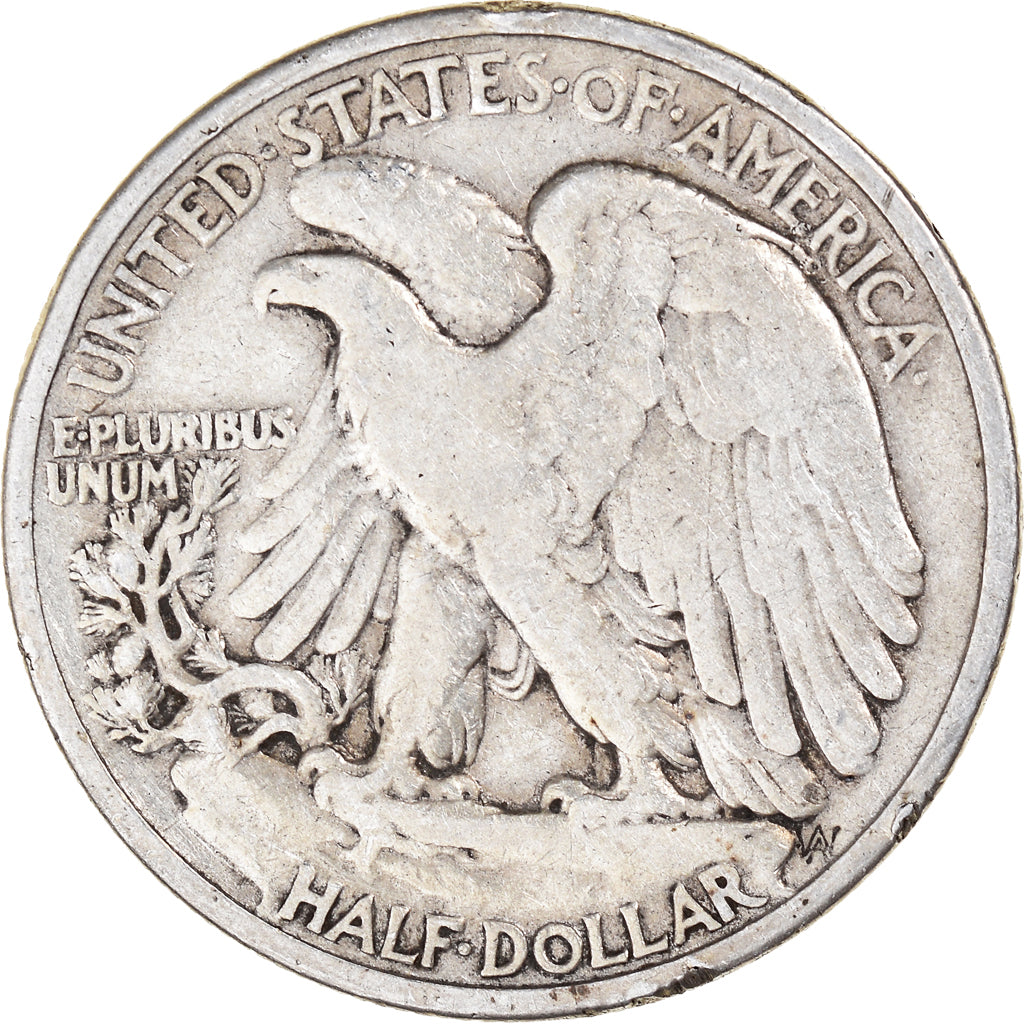 Coin, United States, Walking Liberty Half Dollar, Half Dollar, 1936, U.S. Mint