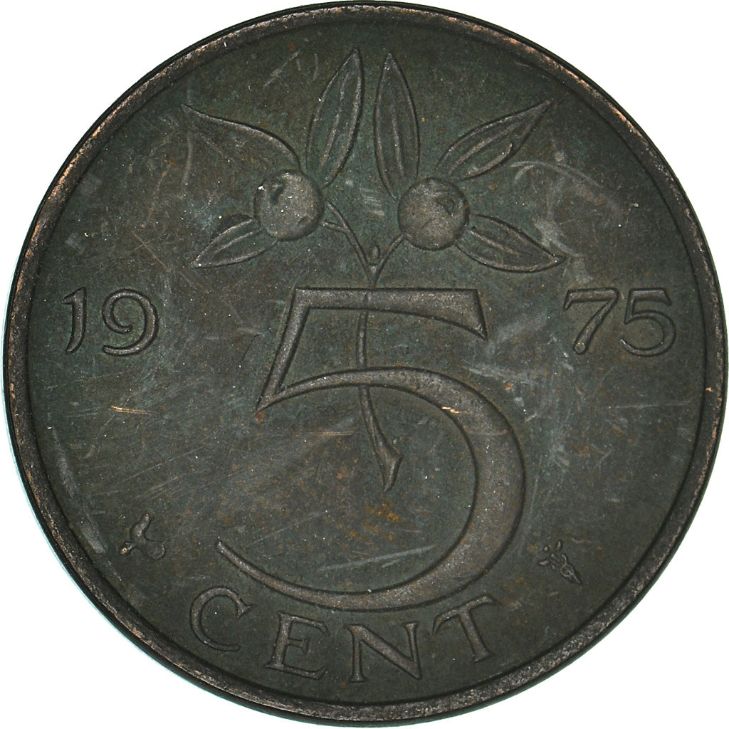 Coin, Netherlands, 5 Cents, 1975