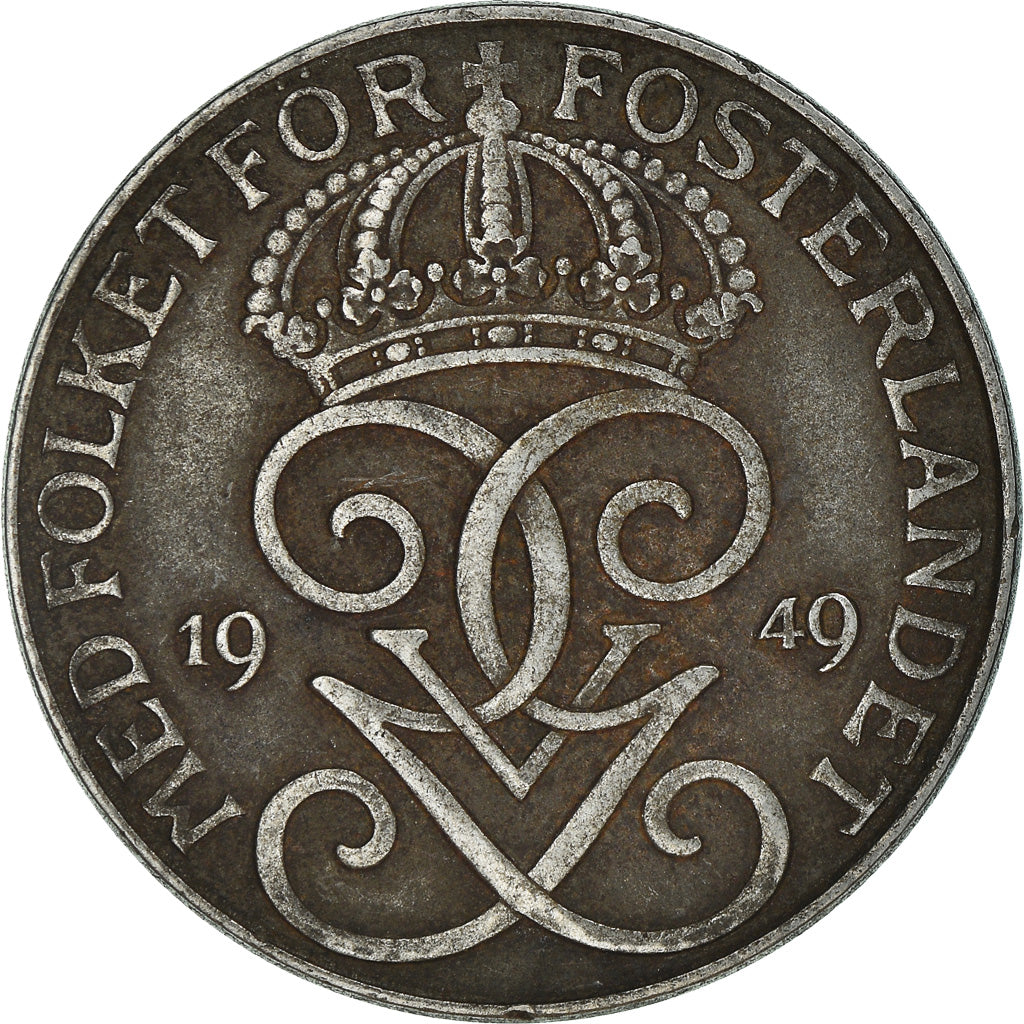 Moneta, Svezia, 5 Öre, 1949