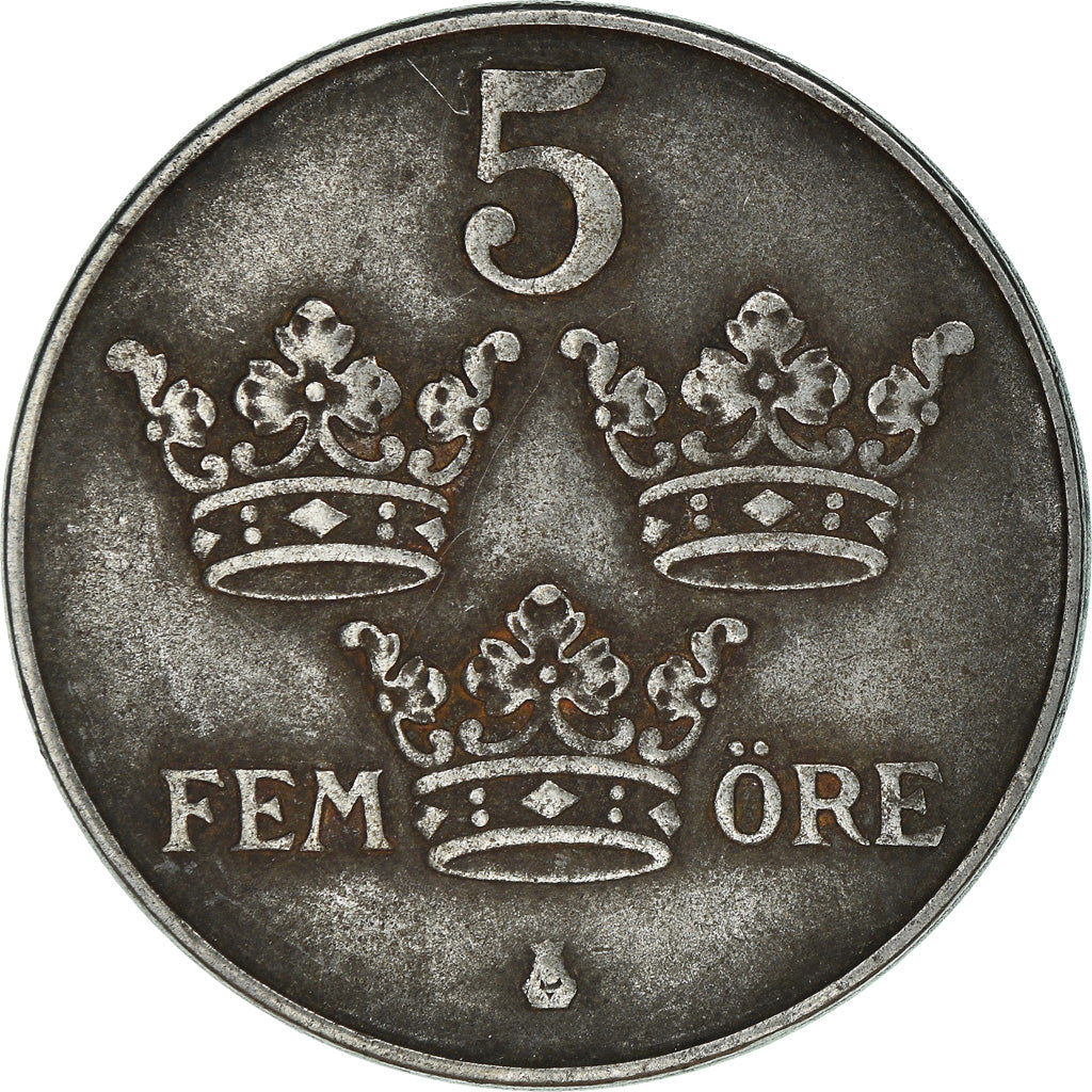 Moneta, Svezia, 5 Öre, 1949