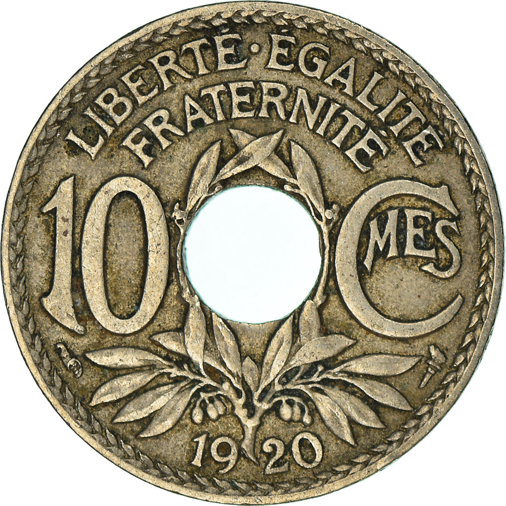 Münze, Frankreich, 10 Centimes, 1920