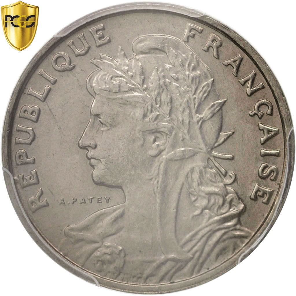 Coin, France, Patey, 25 Centimes, 1903, Paris, PCGS, MS64, MS(64), Nickel