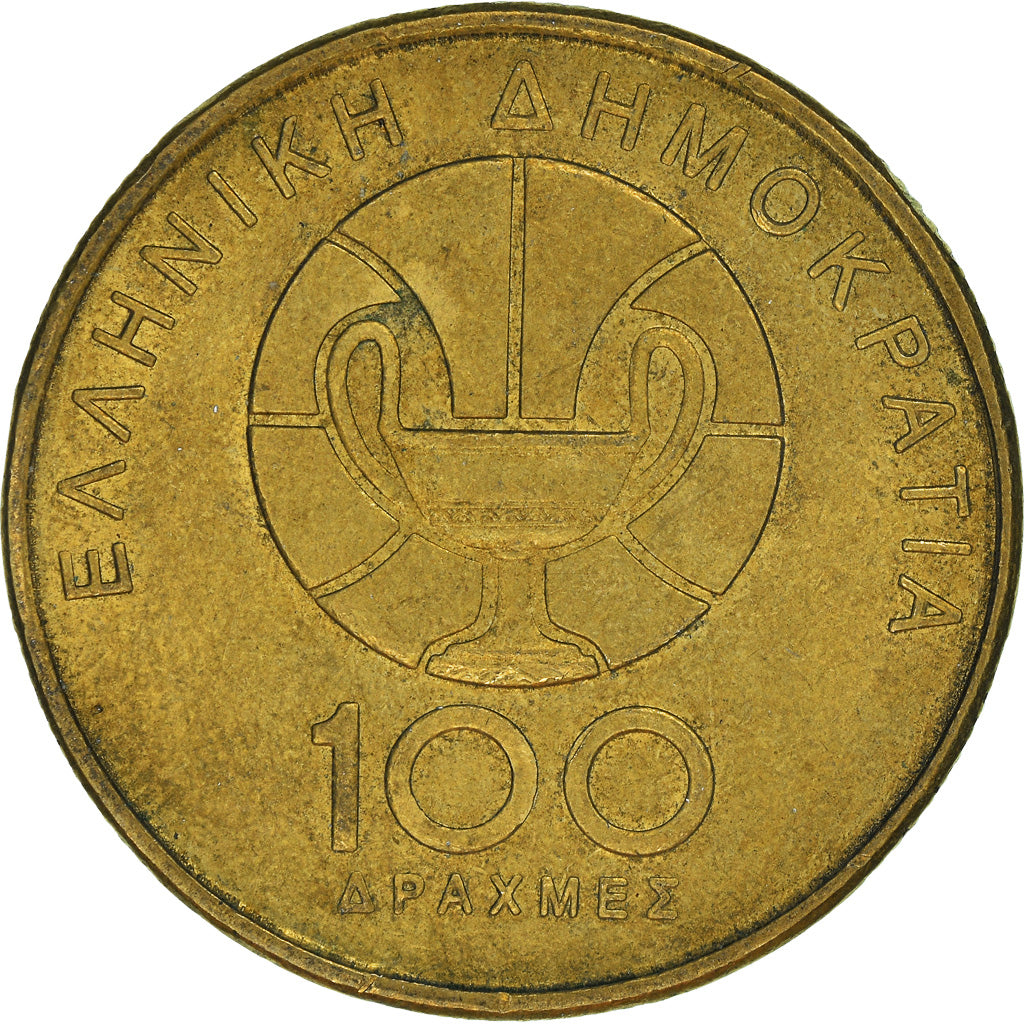 Münze, Griechenland, 100 Drachmes, 1998