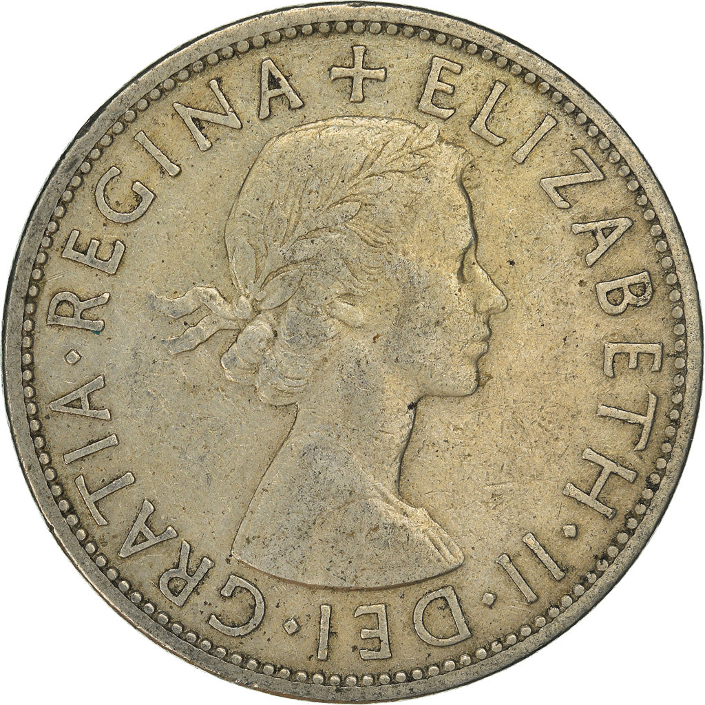 Monnaie, Grande-Bretagne, 1/2 Crown, 1954