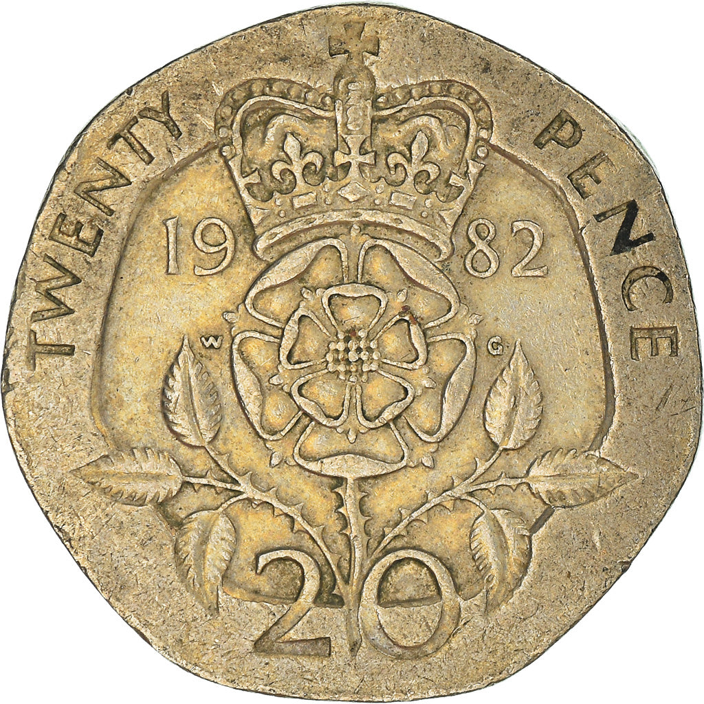 Coin, Great Britain, 20 Pence, 1982