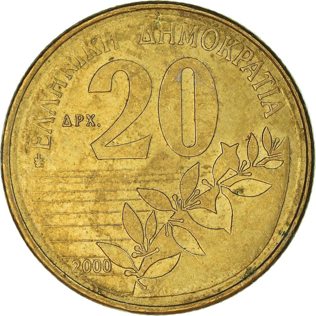 Münze, Griechenland, 20 Drachmes, 2000