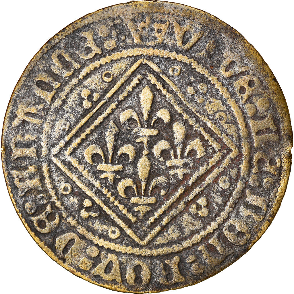 France, Token, Jeton de Compte à la nef, History, VF(30-35), Brass