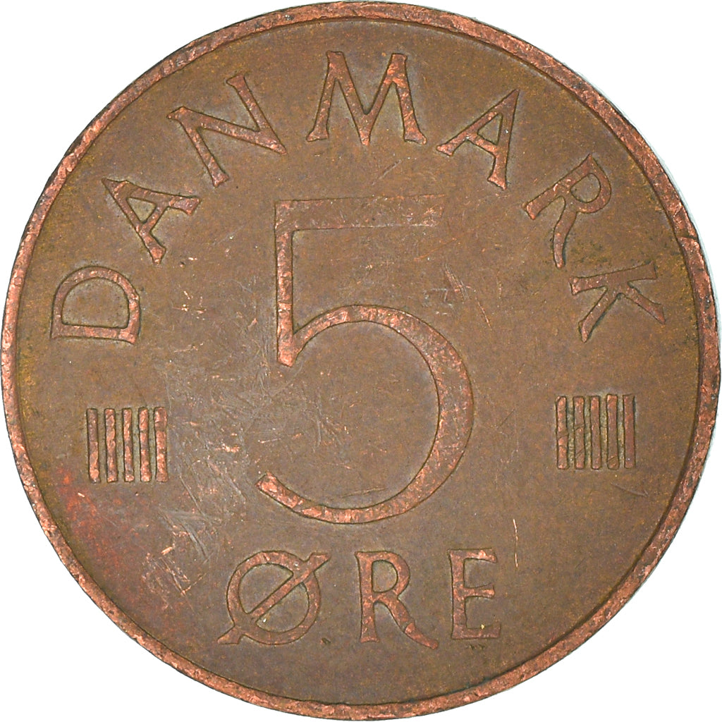 Coin, Denmark, 5 Öre, 1977