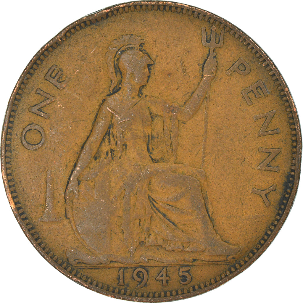 Moneda, Gran Bretaña, Penny, 1945