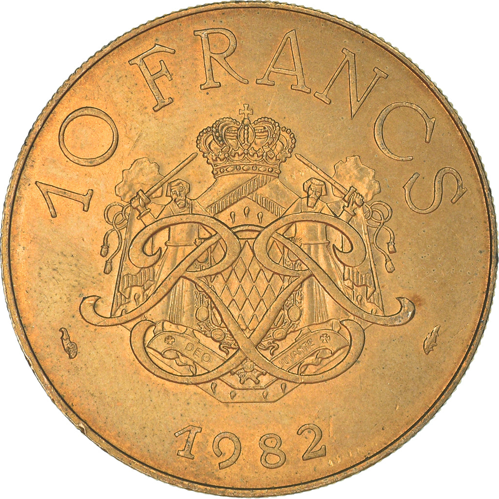Coin, Monaco, 10 Francs, 1982